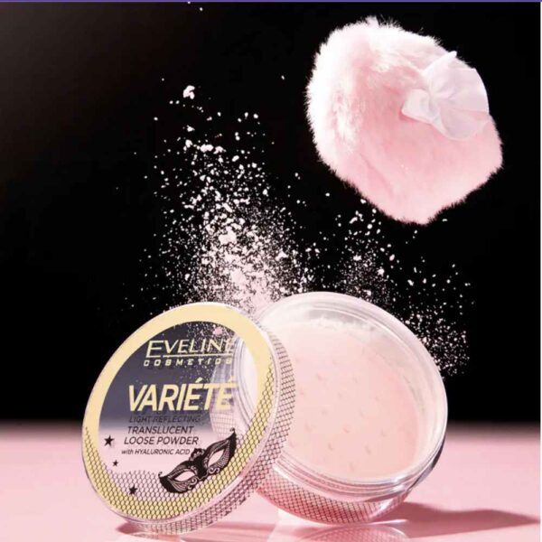 Eveline Variete Light Reflecting Translucent Loose Powder with Hyaluronic Acid