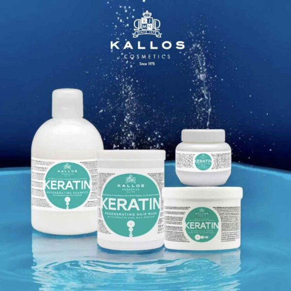 Kallos Keratin Hair Mask with Keratin and Milk Protein 1000ml - Image 4