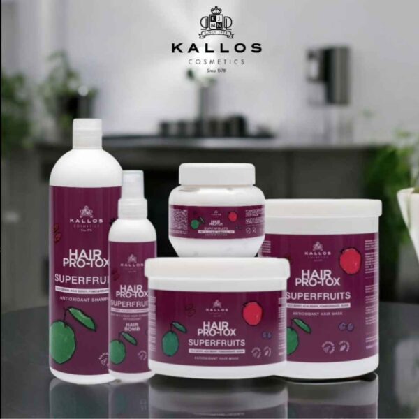 Kallos Hair Mask Pro-Tox Superfruits with Antioxidant and Vitamins 1000ml - Image 5